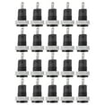 thumbnail image 4 of 20 piezas de adaptador de poste de conexión de conector banana de latón, terminal de conexión a tierra de tipo de soldadura segura de 4 mm 402 1KV 32A, negro, 4 of 9