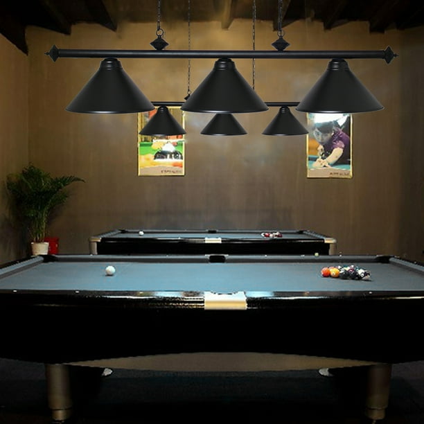 Black Metal Pool Bar Table light Billiards Lamps Snooker Hanging