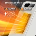thumbnail image 2 of Calefactor eléctrico FLANUR 1500 W con WiFi, control por voz y temporizador, 2 of 8