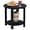 Black, variant on Outdoor Side Table for Patio: 16in HIPS Small Round Outdoor End Table - 2-Tier Adirondack Tables for Patio Porch Yard Poolside Living Room Beach Bedroom (Blue, 1 Pack)