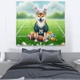 thumbnail image 3 of Happy Easter Hello Spring Shiba Inu Playing Football Tapestry Shibas Dog Lovers Gifts Idea Wall Hanging Backdrop Home Decor - 13003, 3 of 5