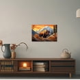 thumbnail image 5 of ZHONGYUTONG Bison Canvas Wall Art American Buffalo Pictures Wall Decor Wilderness Animal Painting Print for Living Room Decor Framed (12.00" x 18.00"), 5 of 5
