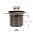 Westbrass D94K01 Twist & Close Bathtub Drain Stopper with 2Hole