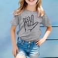 thumbnail image 2 of Gelikeya Toddler Shirts for Boys Size 2-3 100 Days of School Shirt Short Sleeve Graphic Tee Soft Comfortable Valentines Shirt Summer Clothing Grey 2-3 Years, 2 of 4