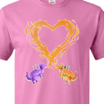 thumbnail image 4 of Inktastic Fire Heart Dragons T-Shirt, 4 of 5