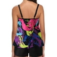 thumbnail image 4 of Women‘s Plus Size Tankini Swimsuits Two Piece Bathing Suits Tummy Control Swimwear Top With Boyshort, 4 of 8