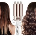 thumbnail image 3 of Curling Hair Styler Ceramic Triple Barrel Waver Styling Professional Iron Tool, 3 of 11