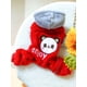 thumbnail image 5 of 1pc Pet Clothes Cat/dog Winter Hoodie Costume Soft & Warm & Cute Vanilla Bear Red, 5 of 5