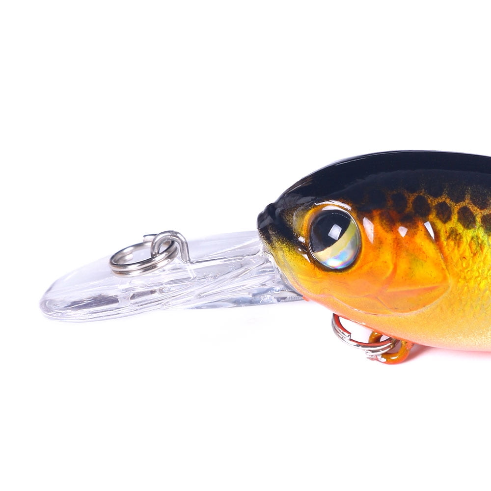 HENGJIA Fishing Lures, 6pcs Crankbaits Fishing Lure Set 6cm 5g Shallow Deep Dving Fishing Hard Baits for Bass Trout Freshwater and Saltwater