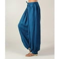 thumbnail image 2 of Women's Cotton Baggy Yoga Afghani Genie Indian Aladdin Harem Pants, 2 of 2