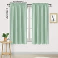 thumbnail image 2 of 1 Panel Window Blackout Curtains, Tab Rod Pocket Thermal Insulated Short Curtain Panels Home Decoration, 42 Wide x 72 Long,, 2 of 7