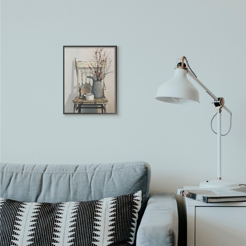 Stupell Industries Vintage Rustic Things Neutral Painting Framed Giclee Texturized Art by Cecile Baird