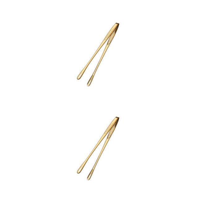 Cateissary Alimento Clip Barbacoa Tong Postre Abrazadera Gadget de cocina de acero inoxidable Type2 NO2