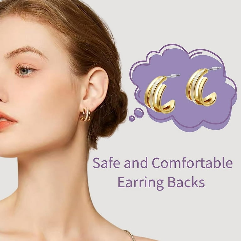Earring Backs for Studs 200pcsSoft Clear Ear Safety Back Pads Backstops  Bullet Clutch Stopper Replacement for Fish Hook Earring Studs Hoops