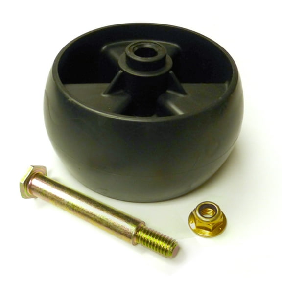 Anti-Scalp Deck Gauge Wheel (5 x 3/4") Kit Compatible with Cub Cadet, Toro, Husqvarna, Craftsman and More Lawn Mowers / 734-04155, 112-0677, 12648, 210-275, 596434404 / 734-04155-Kit