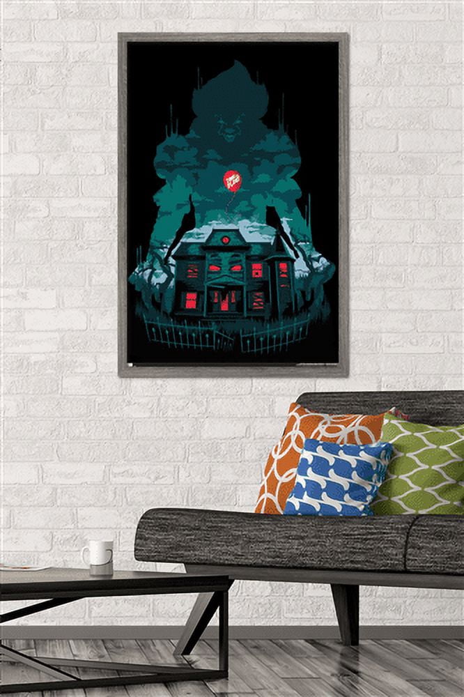 IT - House Wall Poster, 22.375" x 34", Framed