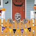 thumbnail image 6 of SUYOLL Halloween Fence Peeking Yard Decorations,Spooky Face With Hands Outdoor Lawn Fence Art Signs For Halloween Party Backyard Garden Patio Decor, 6 of 9