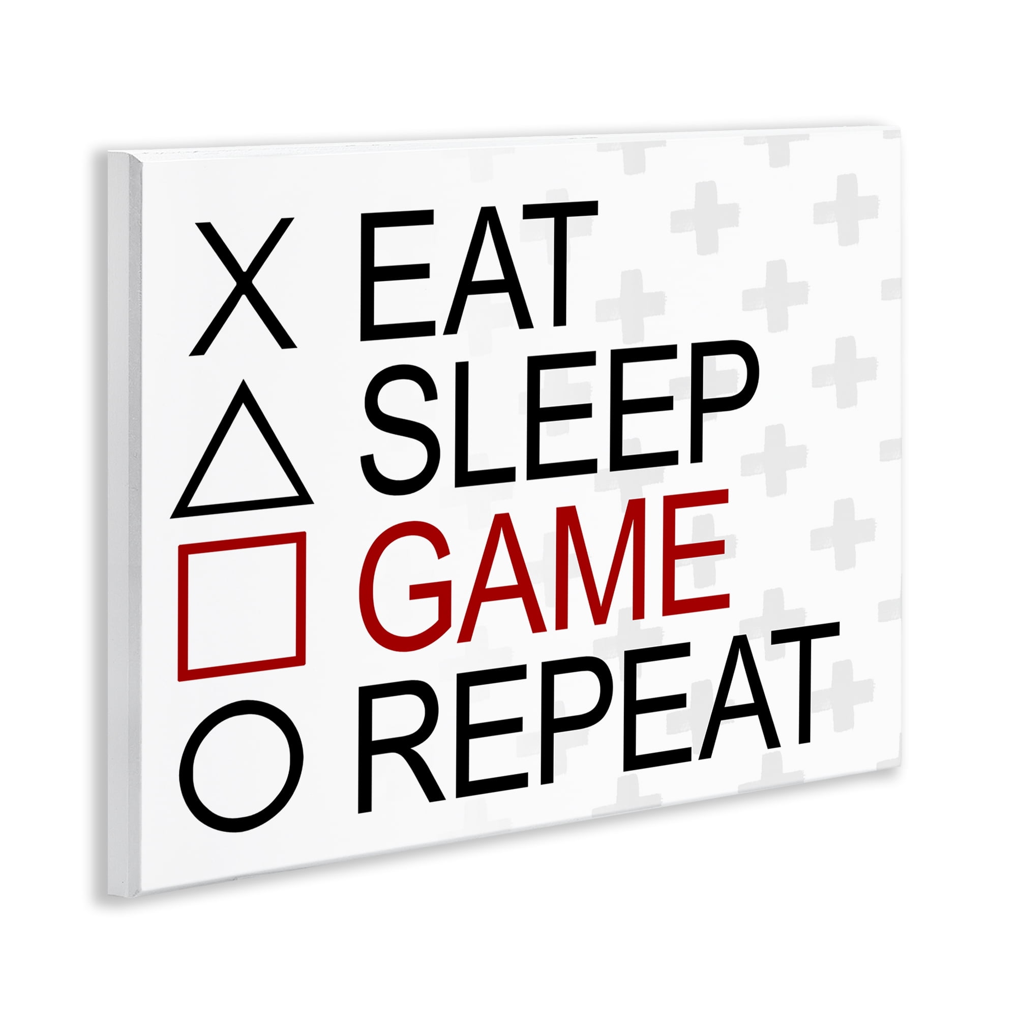 Stupell Industries Gamer Button Shapes Entertainment Painting Unframed Art Print Wall Art, 14 x 11