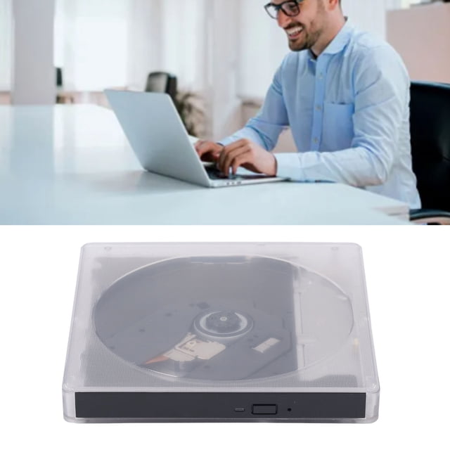 Optical USB3.0 External Optical Drive Enclosure Type A C Port Removable Support Burning Drive Box for Laptop CD DVD BD