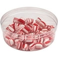 thumbnail image 2 of Pioneer Plastics 183C Clear Round Plastic Container with Frosted Bottom, 6.875" W x 2.625" H, 2 of 5