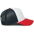 thumbnail image 3 of Outdoor Cap OCFOAM 5-Panel Foam Cap-White/Navy/Red, 3 of 8