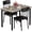 Gray, variant on MOOSENG 3-Piece Dining Table Set for 2, Modern Style Kitchen Table and 2 Chairs, Compact Industrial Breakfast Nook Set for Small Spaces, Apartments, Living Room