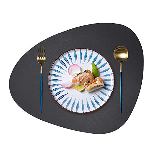 Jtx Placemats Set Of 2 Round Leather, Small Placemats For Round Tables