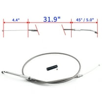 Braided Throttle Cable for Harley Sportster XLH883 1100 Hugger Deluxe Stainless Steel