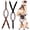 Black, Brown, variant on 2 Pcs Dog Suspenders Diaper Suspenders Soft Female Male Adjustable Washable Pet Diaper Keeper Suspender