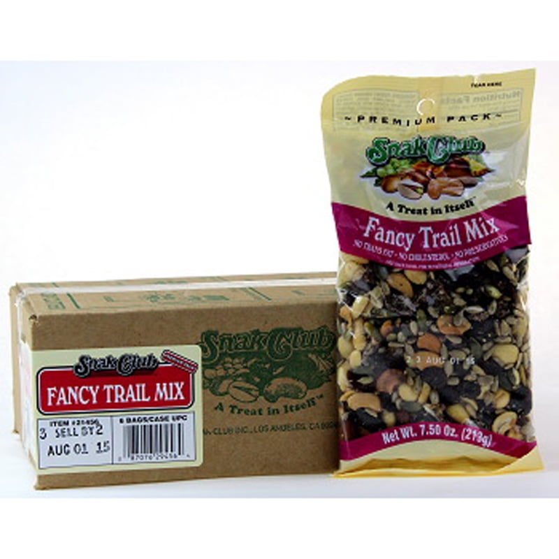 Snak Club Prem Fancy Trail Mix 6/7.50 Oz Pack Of 6