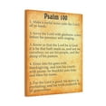 thumbnail image 3 of Scripture Walls Psalm 100 Gold Bible Chapter Canvas Christian Wall Art Ready to Hang, 3 of 15