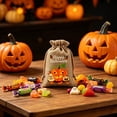 thumbnail image 3 of syligr 13 Pcs Halloween Drawstring Candy Bags for Trick or Treat, Reusable Goodie Bags with Pumpkin Print, Drawstring Gift Pouches for Party Favors, Storage Bags for Classroom Holiday, 4x6 Inch, 3 of 8
