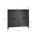 thumbnail image 2 of SoBuy FSR100-SCH 4 Drawers Shoe Cabinet Shoe Rack Shoe Storage Cupboard Organizer Unit, 2 of 7