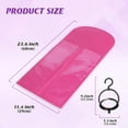 thumbnail image 2 of 6 Pcs Wig Bags Storage with Wig Hanger Dust-Proof for Multiple Wigs Hanging Storage Bags Organizer Foldable Easy Carry Suitable for Home Travel Hair Salon Rose, 2 of 6