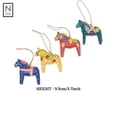 thumbnail image 5 of NOVICA Wood ornaments, 'Dala Tradition' (set of 4), 5 of 7