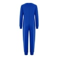 thumbnail image 4 of Oyolan Special Needs Adaptive Clothing for Children Long Sleeve Zip Back Jumpsuit Anti-Strip Romper Long Leg Bodysuit Royal Blue 8, 4 of 7