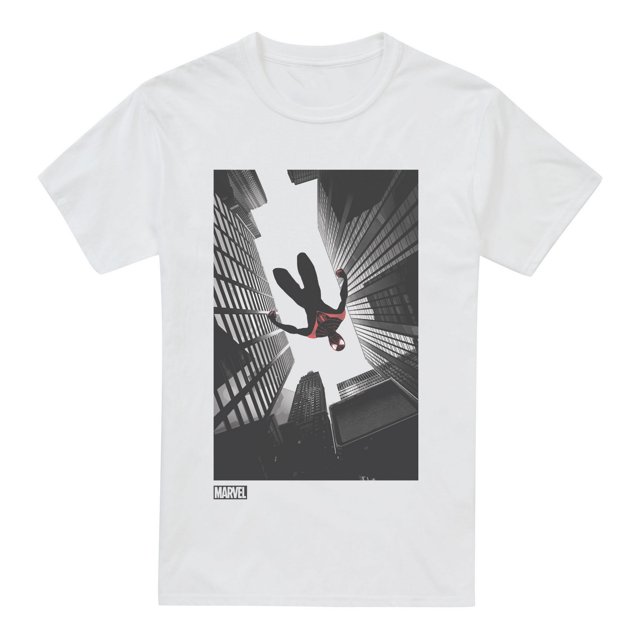 Spider-Man: Miles Morales - Camiseta Cielo para Hombre (Blanco)