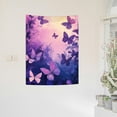 thumbnail image 2 of Butterfly Sky Fantasy Art Wall Tapestry, 100% Polyester, Soft Durable Fabric, Vivid Colors, 30 x 40 in Wall Hanging for Bedroom Living Room Dorm Decor, 2 of 5