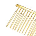 thumbnail image 6 of Unique Bargains No Slip Hair Side Combs Accessories 4 Pcs Metal Gold Tone, 6 of 6