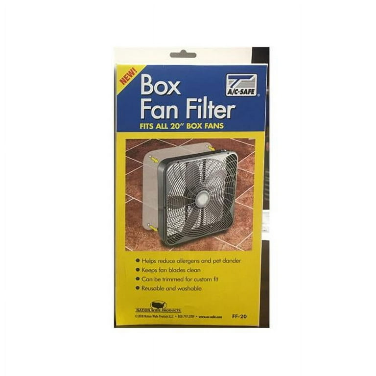 AC Safe 20 in. Box Fan Filter