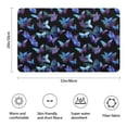 thumbnail image 3 of Black Purple Butterfly Pattern Bathroom Rugs Mat,Non Slip Microfiber Bathroom Rug,Rubber Backing,Soft Bathroom Mats for Bathroom Floor,Tub and Shower,20x32in(50x80cm), 3 of 5