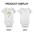 thumbnail image 3 of Cute Baby Romper Lil' Bean Vegetable Funny Boy & Gril Jumpsuit (White, 18-24 Months), 3 of 5