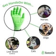 HandsOn Pet Grooming Gloves Patented 1 Ranked, Award Winning