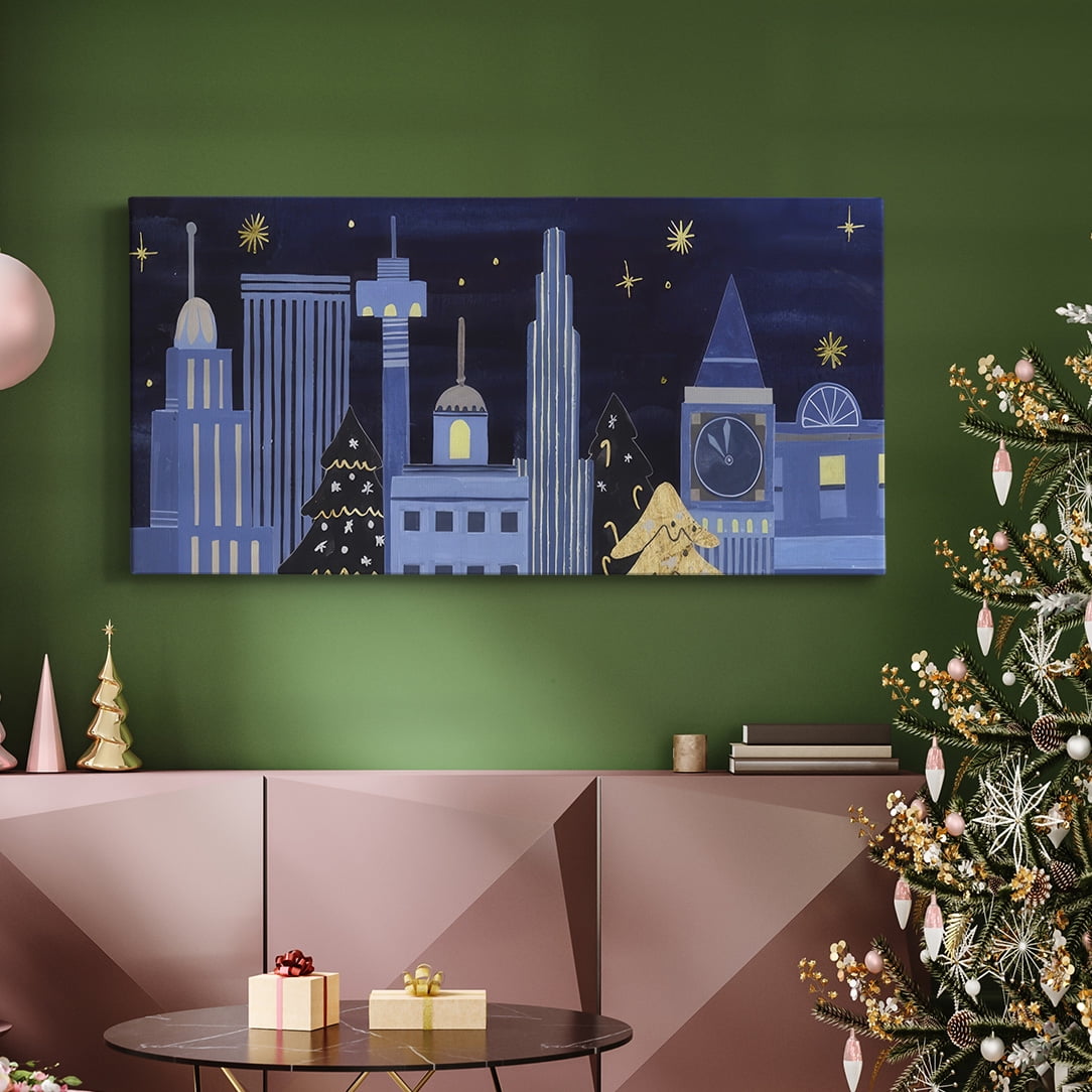 Holiday Night Collection D- Gallery Wrapped Canvas