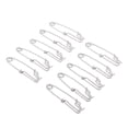 thumbnail image 3 of relayinert Clip de Pêche à Clipser Long Clips de Ligne en Acier Inoxydable Mer 10 Pcs Connecteur - Argent P - 10 Pcs, 3 of 4