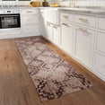 thumbnail image 2 of Addison Rugs Indoor/ Outdoor Yuma Morroccan Washable Rug 2'3" x 7'6" - Mocha, 2 of 8