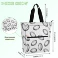 thumbnail image 4 of ALAZA Rugby Balls Football School Book Bag Kids Tote Bags Handbag, 4 of 7