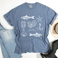 thumbnail image 4 of Fisherman Collage - Women's Garment Dyed Graphic T-Shirt, 4 of 12