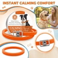 thumbnail image 4 of 24 Inch Dog Anxiety Relief and Soothing Collar Adjustable Pet Calm Strap for Stress Reduction during Travel and Home, Orange Size S, 4 of 4