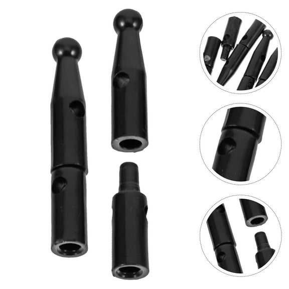 Niceauty 10Pcs Outdoor Umbrella Tail Charms Black Replacement Beads Easy Installation and Weatherproof